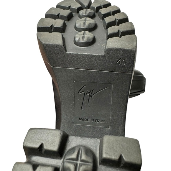 Giuseppe Zanotti | Gintonic Stretch-Leather Platform Sock Boots Black 41 - Picture 4 of 14